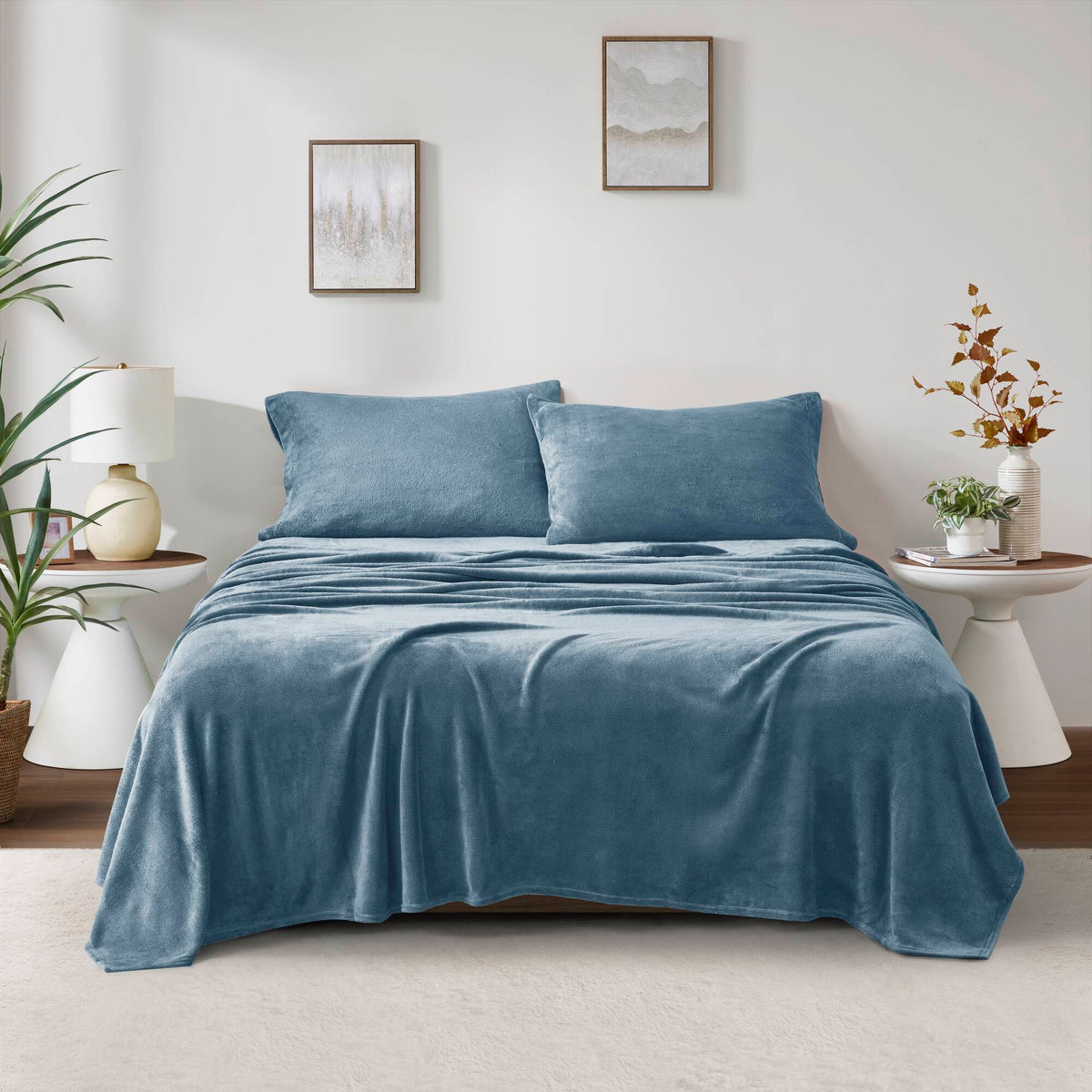Soloft Plush - Sheet Set - Blue