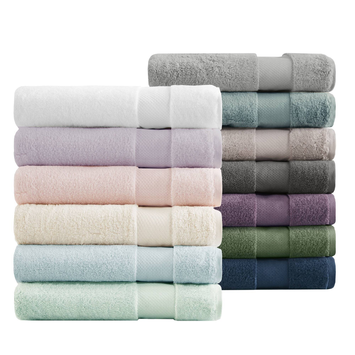 Turkish - 6 Piece Bath Towel Set - Blush