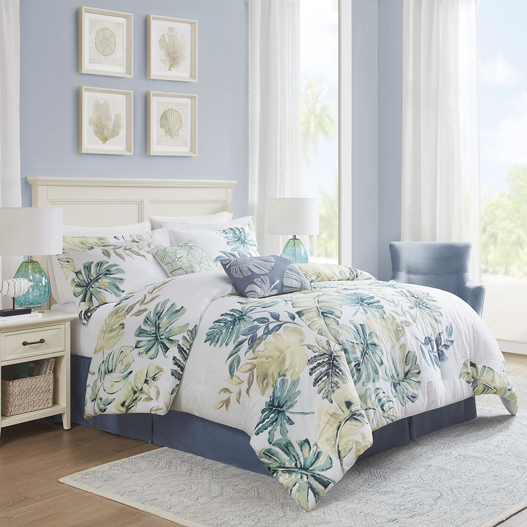 Lorelai - King Printed 6 Piece Comforter Set - Multi