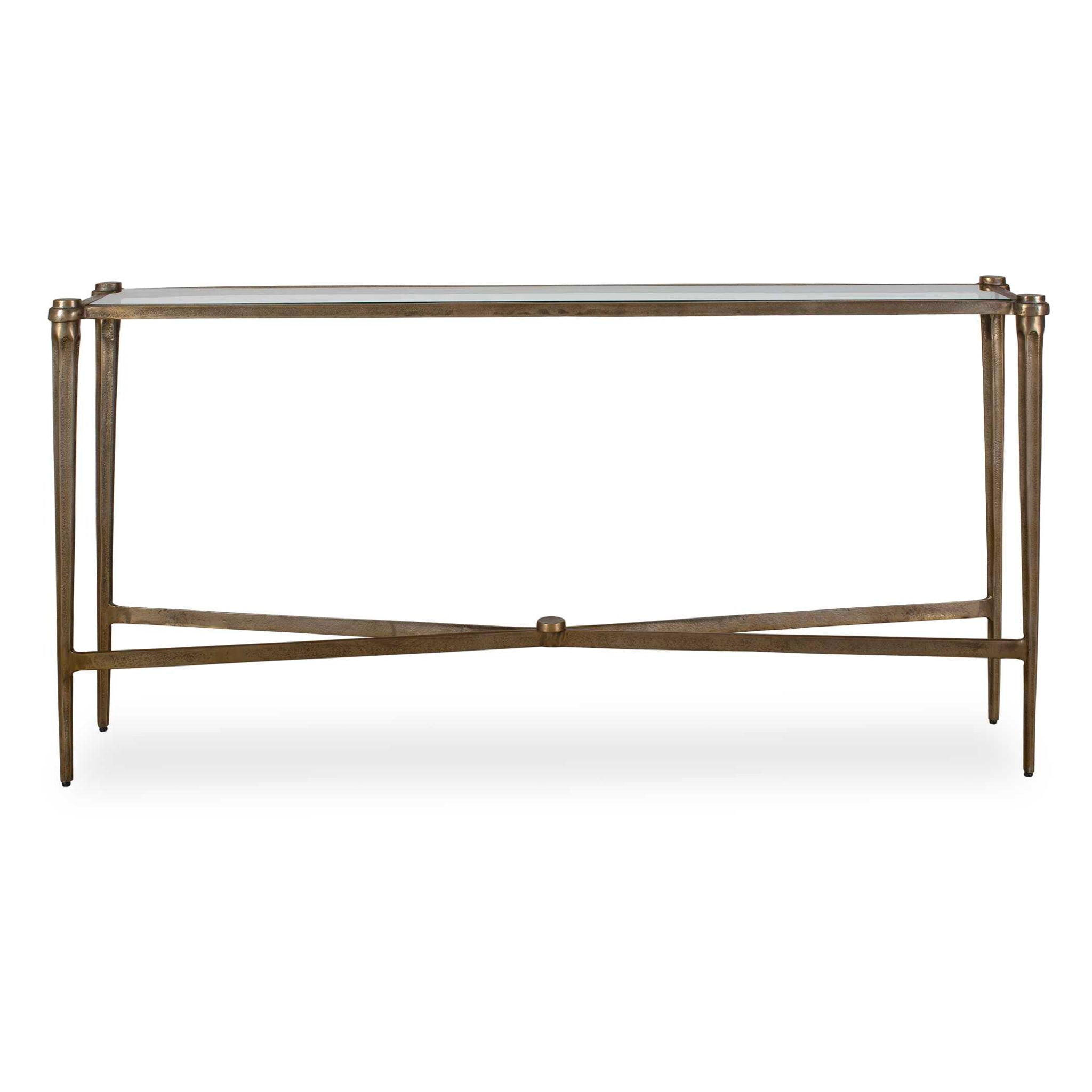 Amara - Console Table - Antique Brass