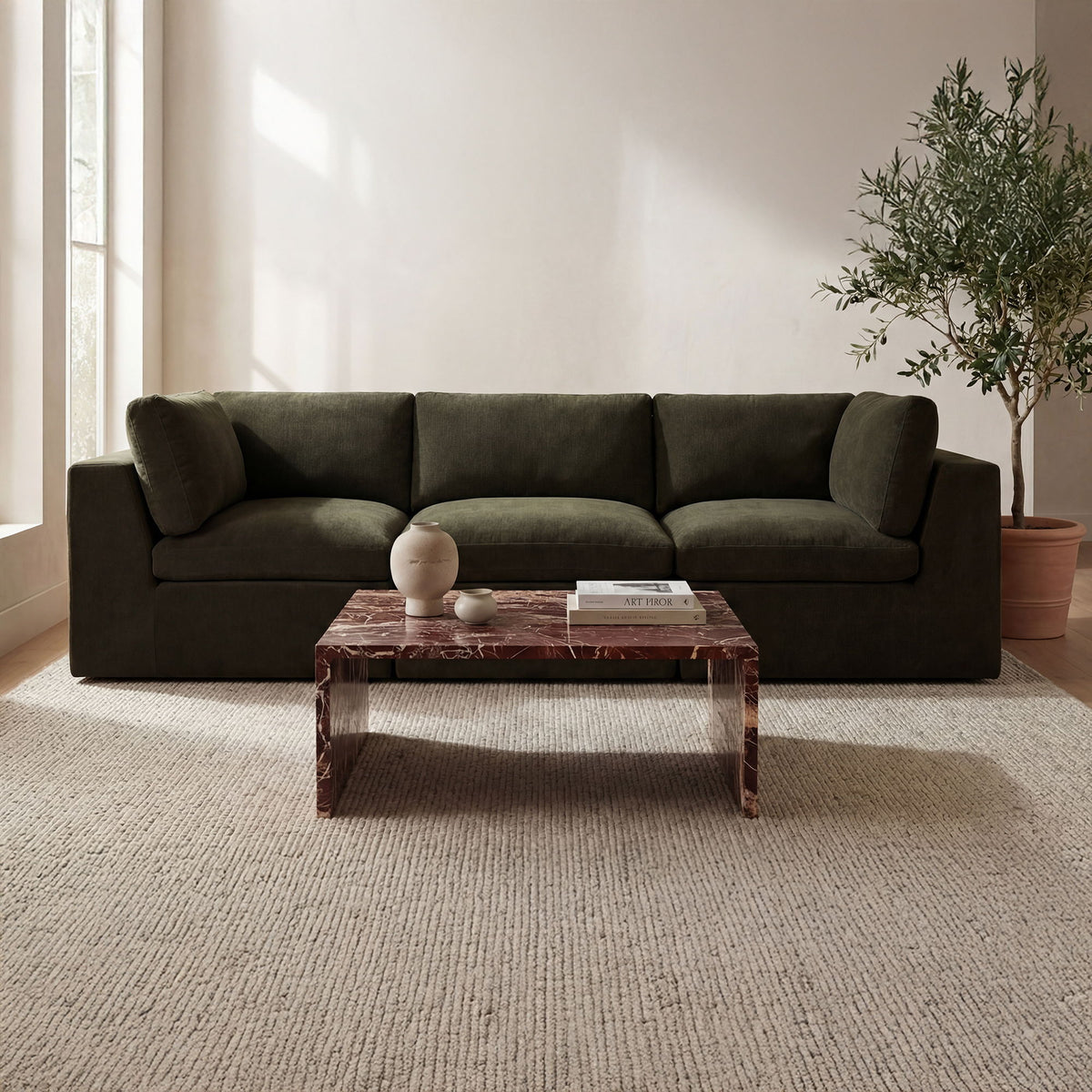 Cates - Modular Sofa - Dark Green