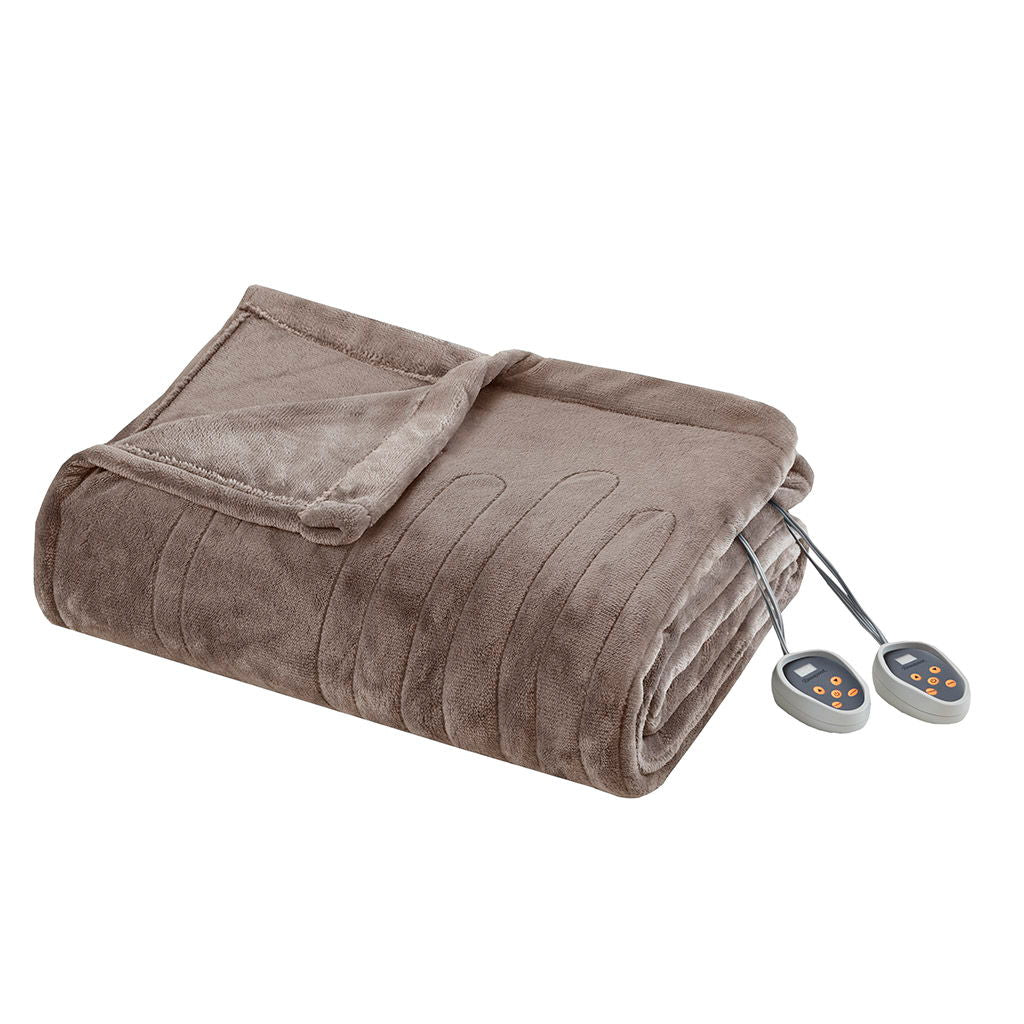 Heated Plush - Twin Blanket - Mink