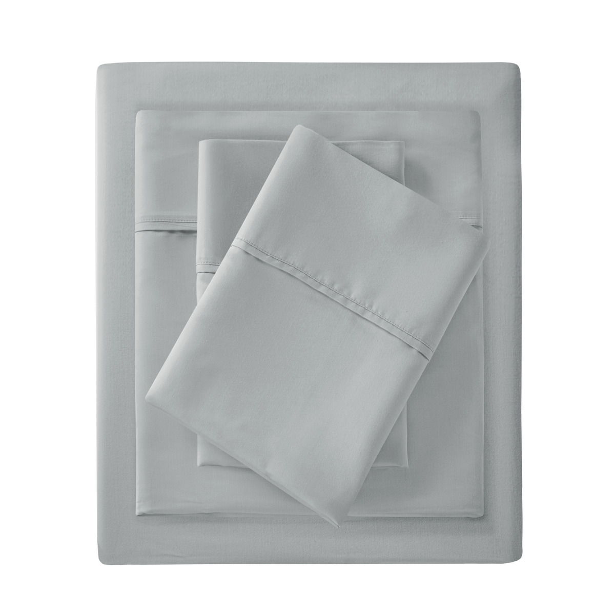 1500 Thread Count - King Blend Pillowcases (Set of 2) - Gray