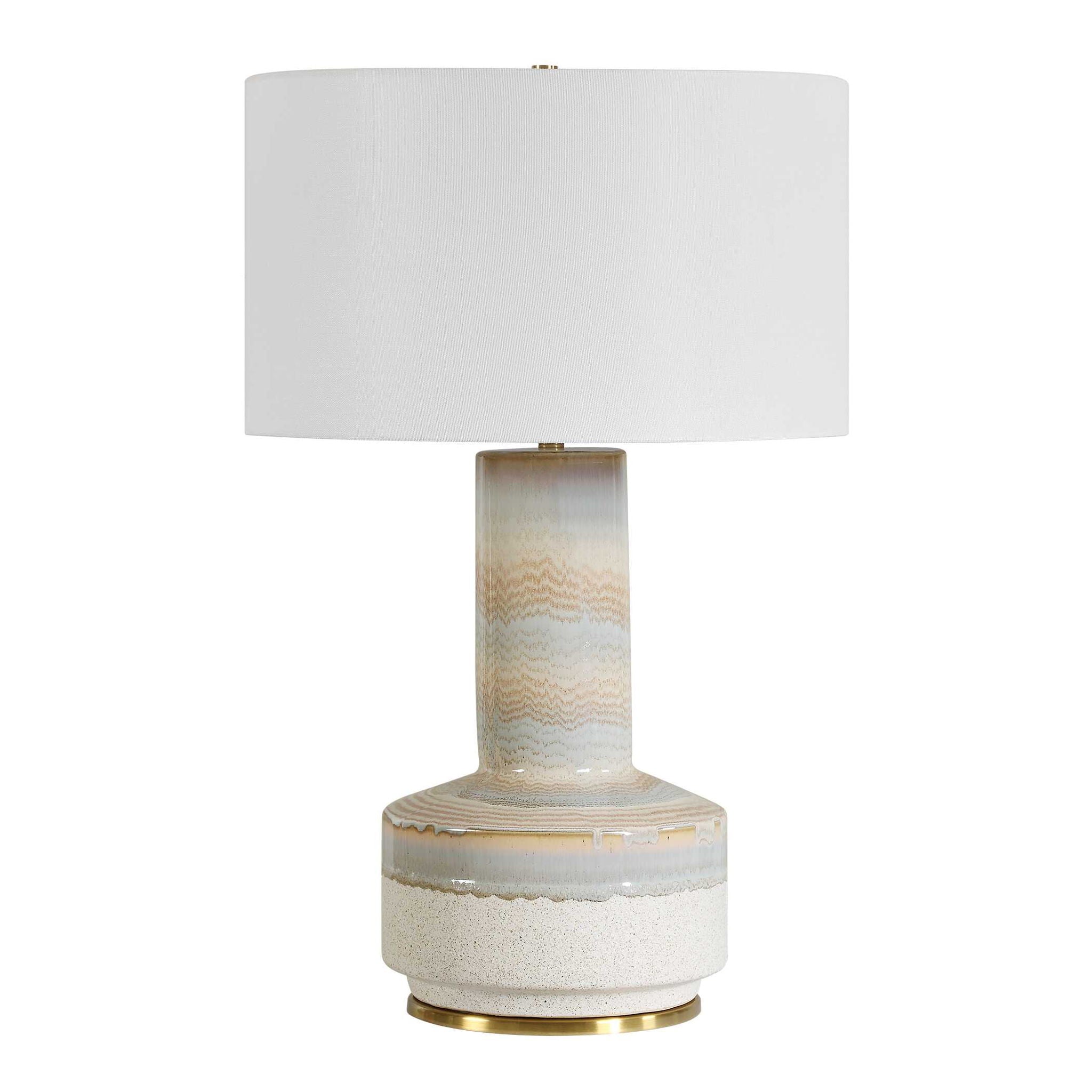 Armitage - Textured Table Lamp - Blue / Brown / Gray / White