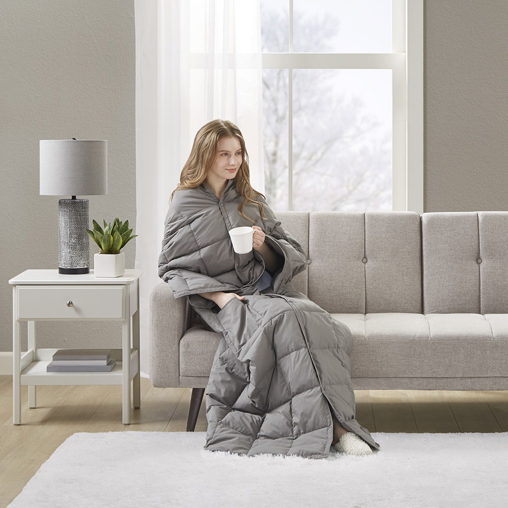 Hadly - Wearable Throw - Gray