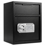 Safe With Drop Slot For Cash Deposits, Multi Scene Safe For Office - Black