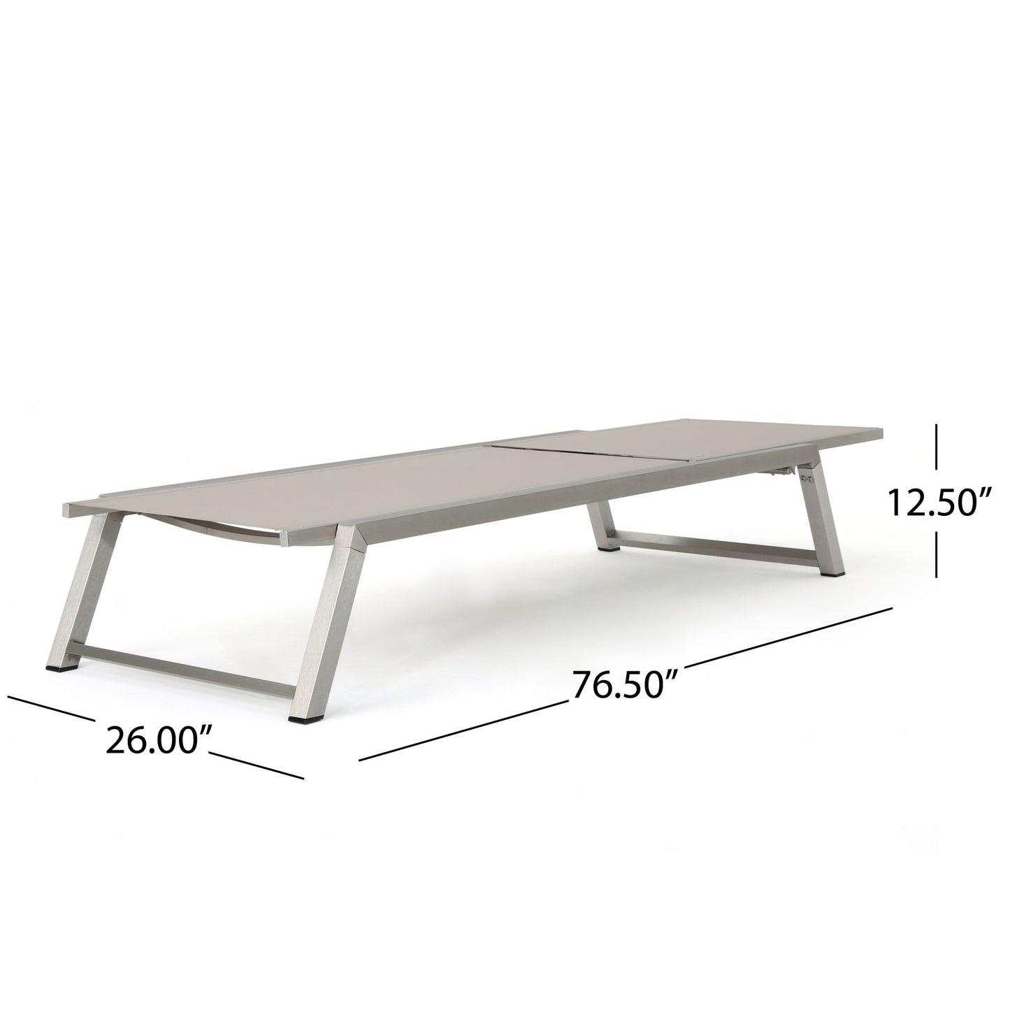 Myers - Modern Chaise Lounge Set With Adjustable Back