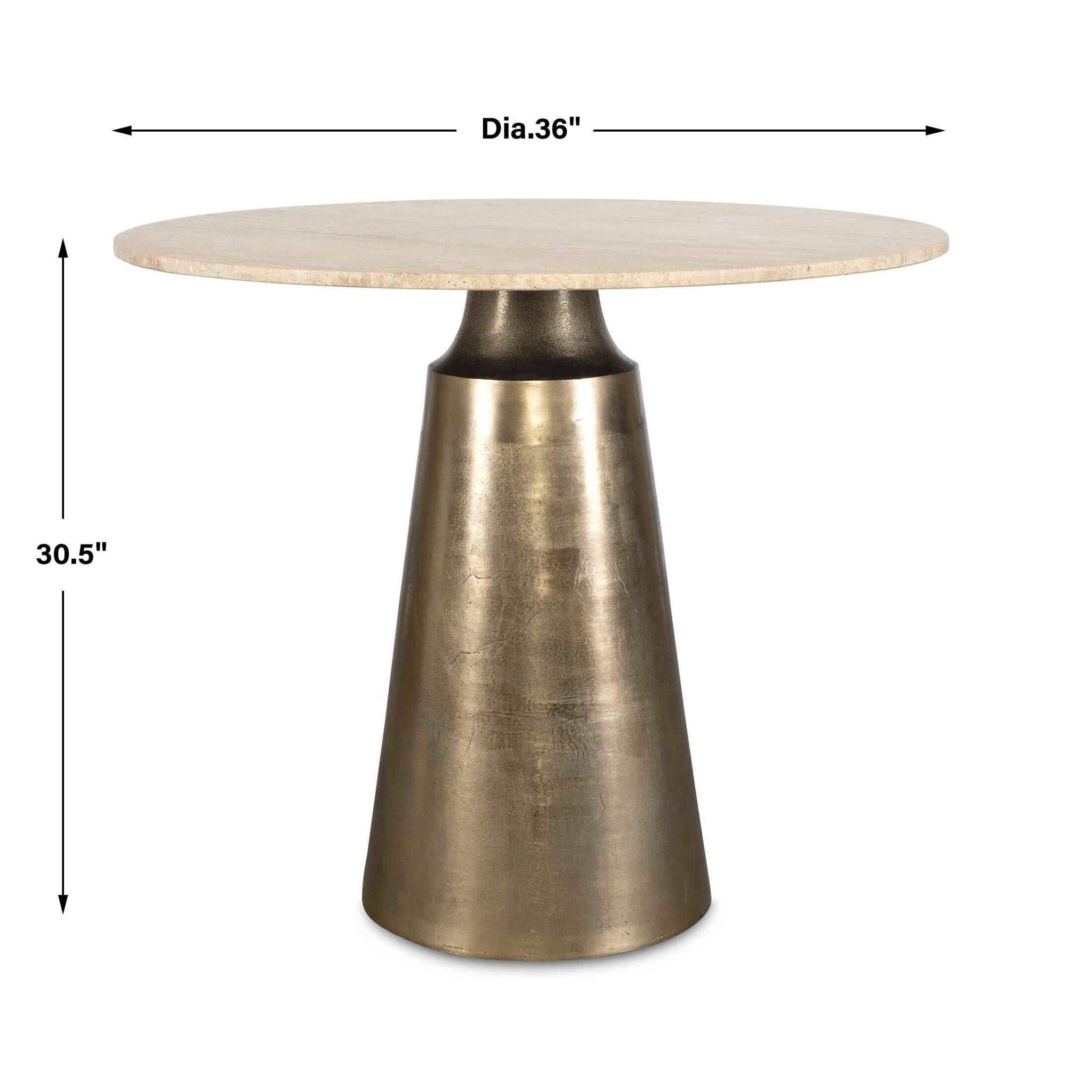 Midsummer - Indoor-Outdoor Bistro Table - Brass