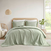 Willow - 3 Piece Queen Bedspread Set - Sage