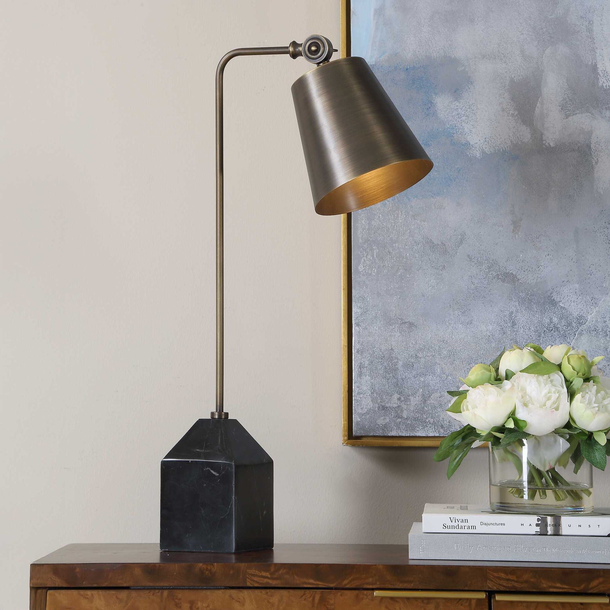 Hutchinson - Desk Lamp - Black / Bronze