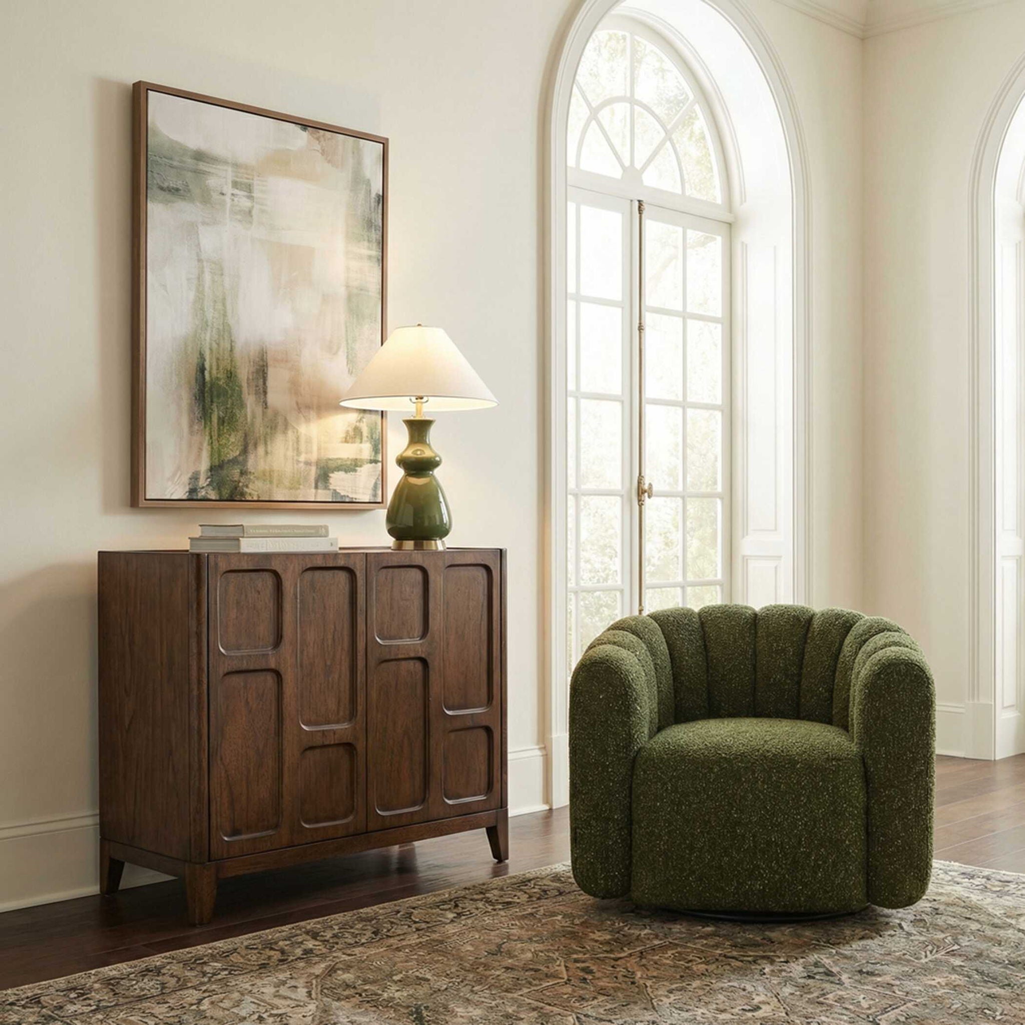 On The Block - 2 Door Cabinet - Walnut