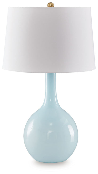 Rylanton - Glass Table Lamp - Aqua