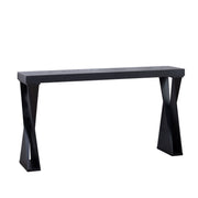 Console Table With Crossed Legs For Hallway - Black