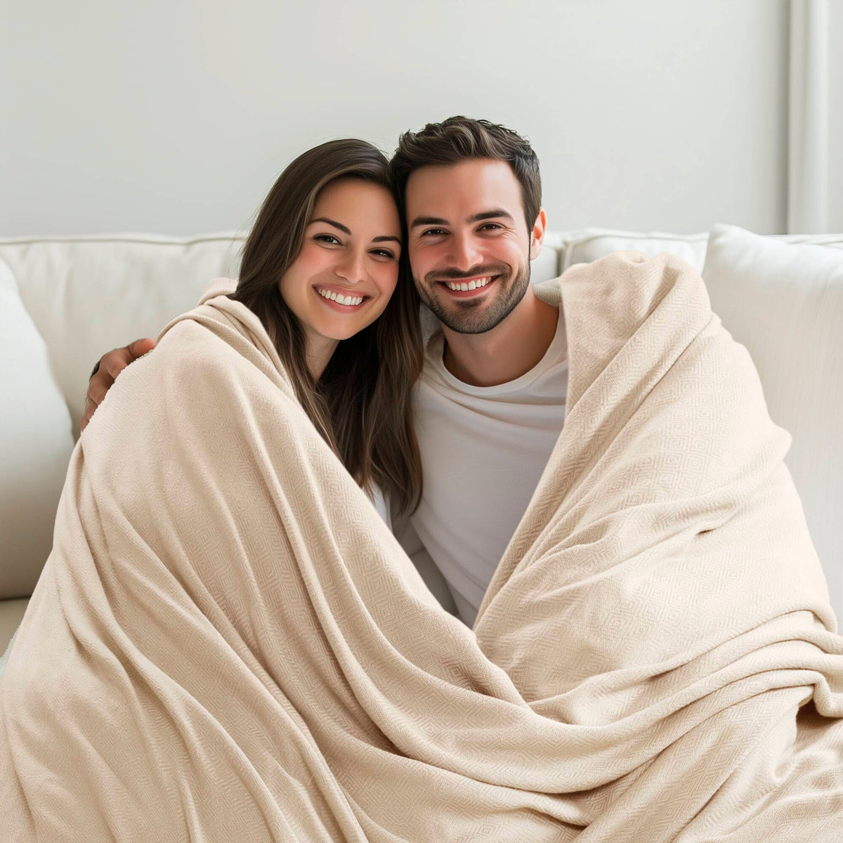 Bamboo Cotton - King Rayon From Blanket - Ivory