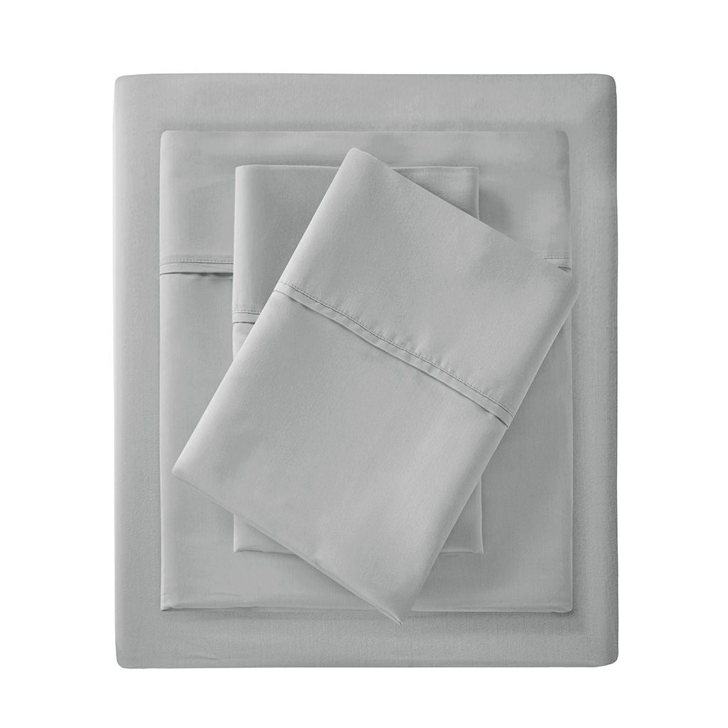 300 Thread Count Organic Cotton - King Deep Pocket Sheet Set - Gray