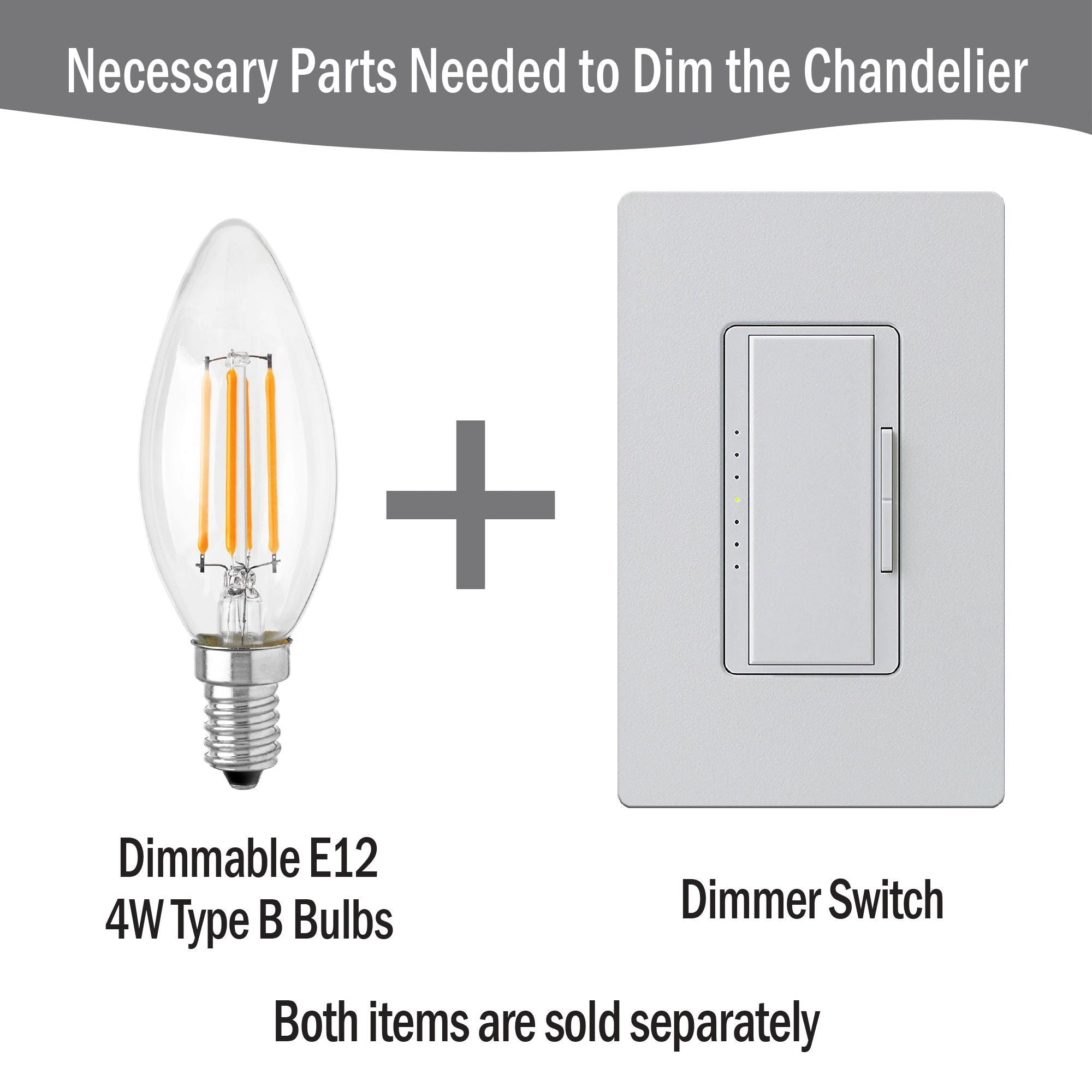 Presidio - 5-Light White Drum Shade Chandelier - Silver / White