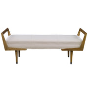 Waylon - Modern Bench - Ivory