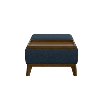 Reversible Tray Ottoman - Blue