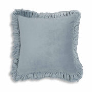 Alessia - Velvet Pillow - Distressed Blue