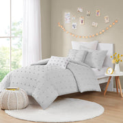 Brooklyn - Twin Comforter Set - Gray