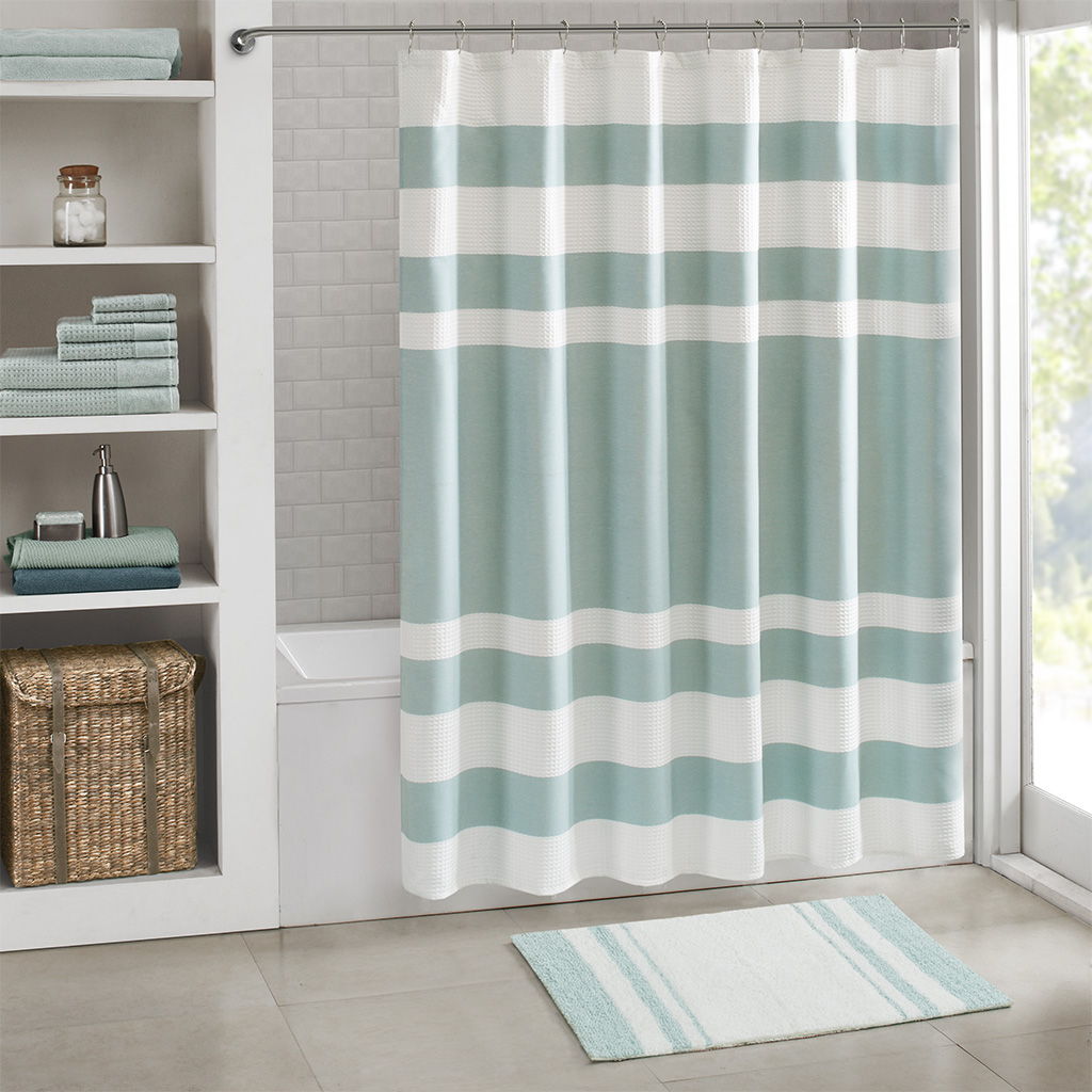 Spa - 27" x 45"Reversible Bath Rug - Aqua