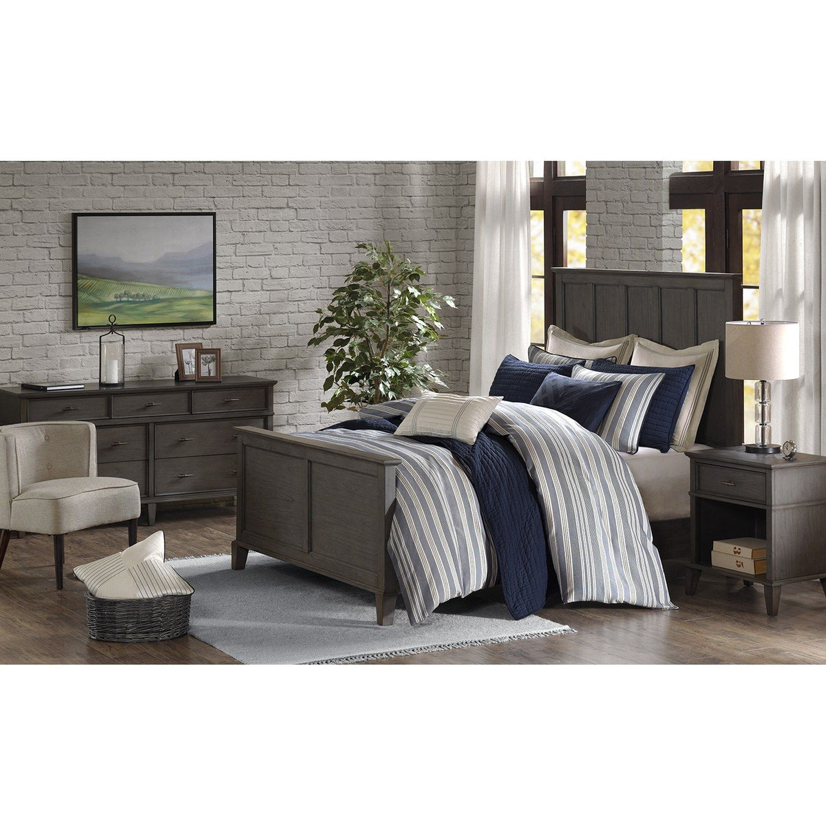 Farmhouse - Comforter Set - Blue