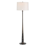 Tallarico - Brass & Marble Floor Lamp - Black / Bronze / Brown