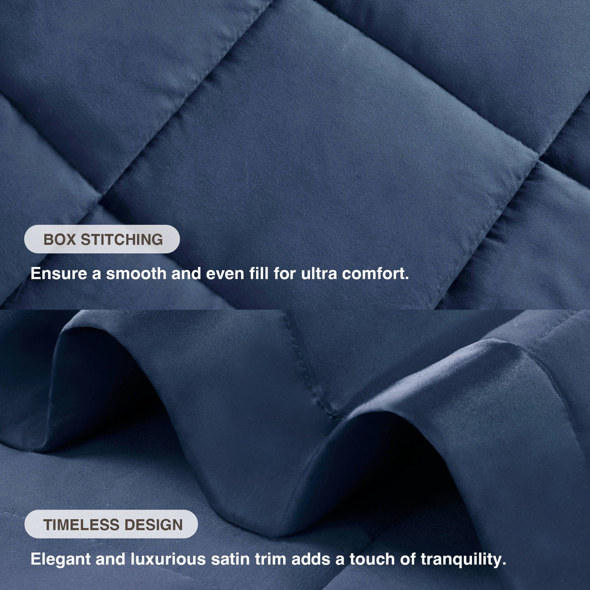 Windom - All Season Hypoallergenic Blanket With 3M Scotchgard - Navy