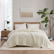 Burlington - King Berber Blanket - Ivory