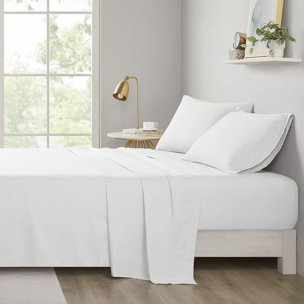 Microfiber - Twin Long All Season Wrinkle Free Sheet Set - White