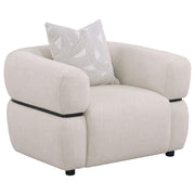 Ramsay - Round Arm Accent Chair - Beige