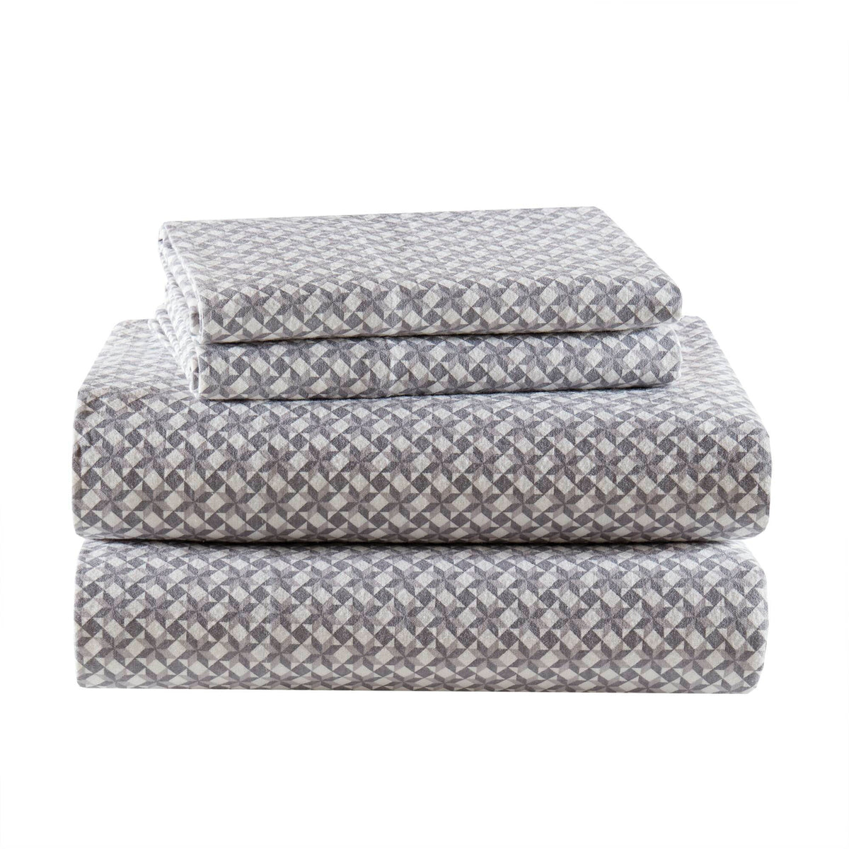 Cozy Cotton Flannel - Queen Printed Sheet Set - Snowflake