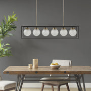 Helena - Industrial Styled Chandelier - Antique Brass