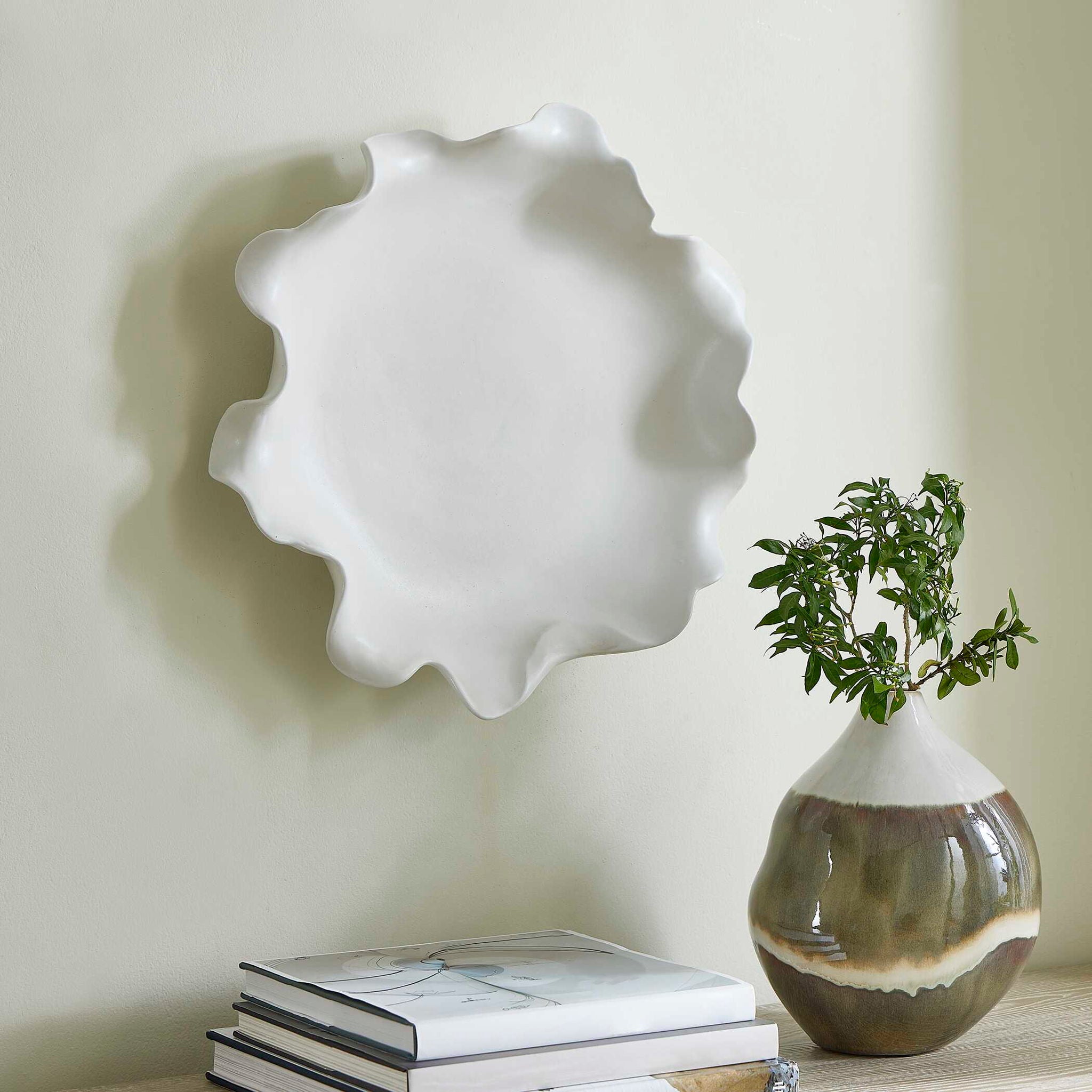 Wave Crest - Outdoor Bowl - White