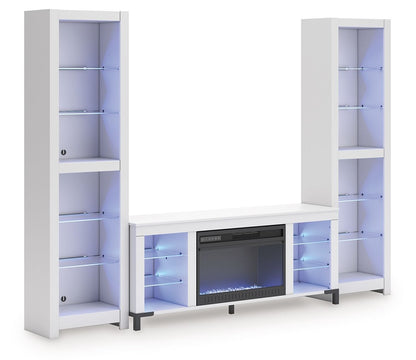 Brollevi - 3-Piece Entertainment Center - White