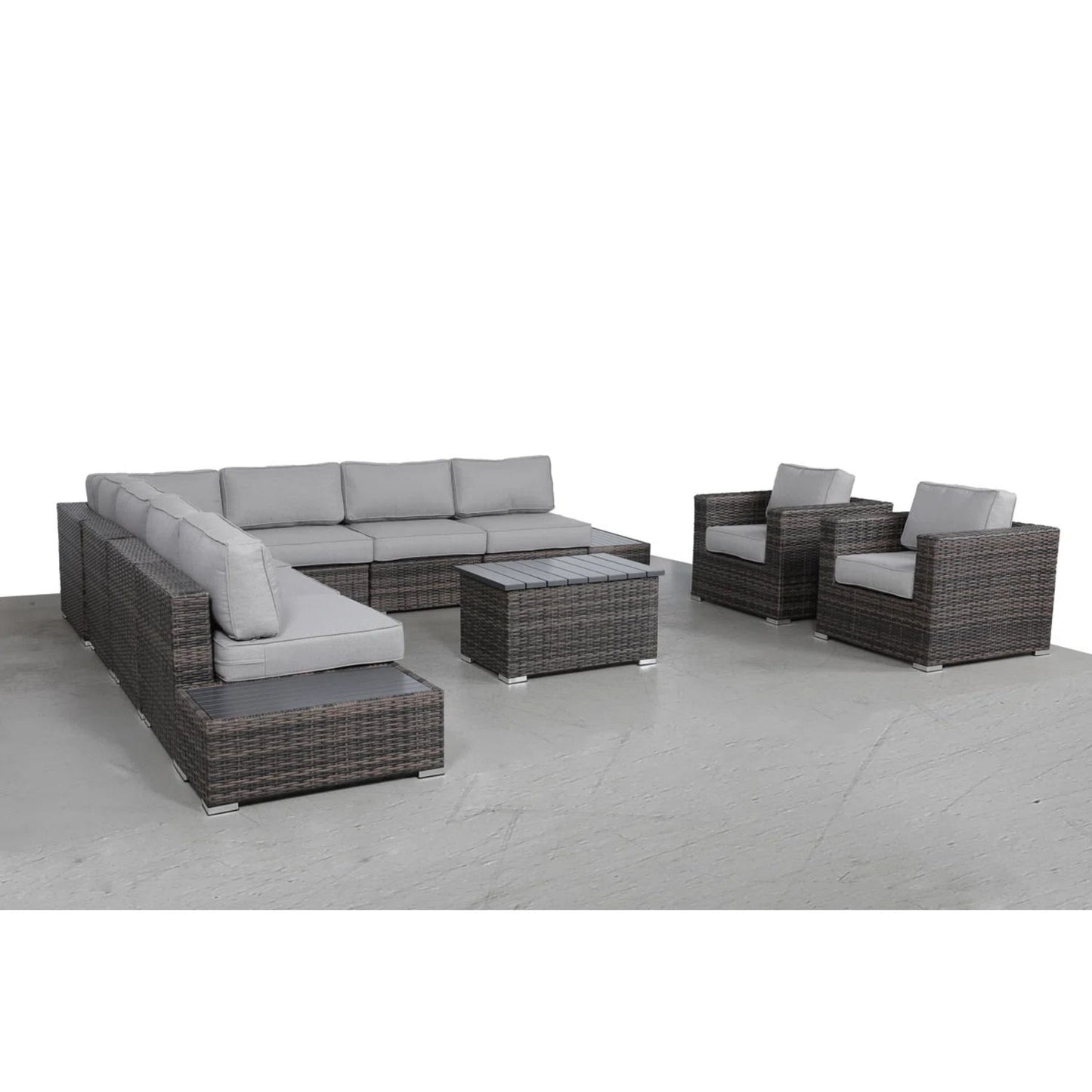 Stylish Entertainment Sectional Set, Outdoor Living