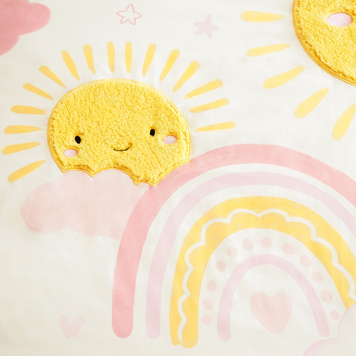 Sunshine - Queen Comforter Set - Pink / Yellow