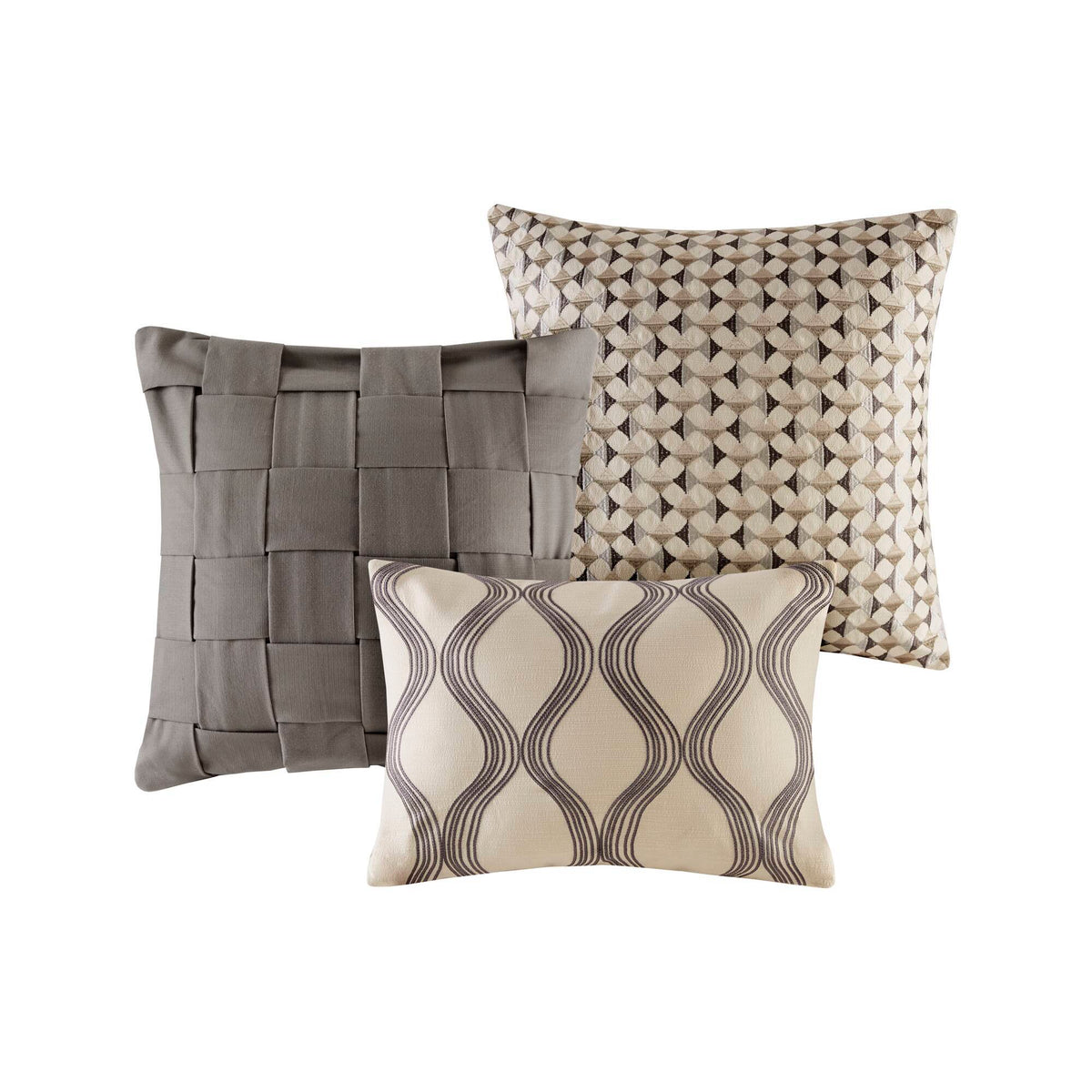Shades of Gray - Queen Comforter Set - Gray