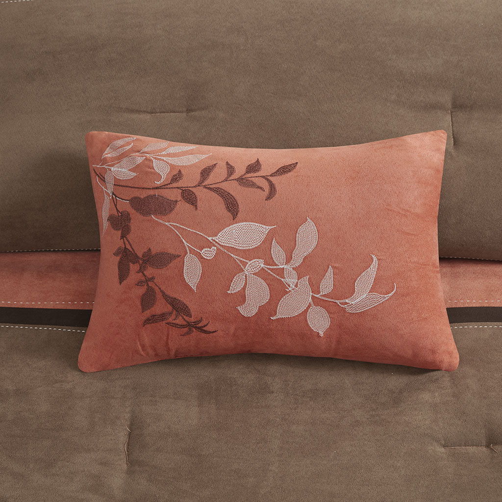 Palisades - Queen 7 Piece Comforter Set - Coral