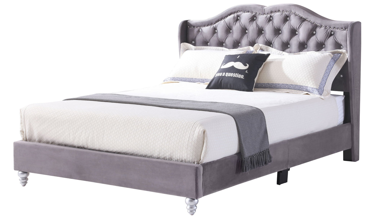Upholstered Bed Transitional