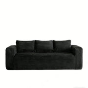 Cloud Loveseat Sofa Couch, Compressed - Black