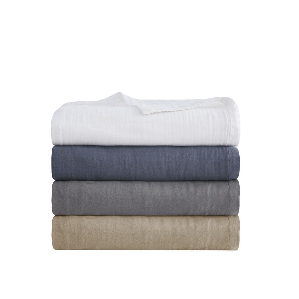 Gauze - Full Lightweight Blanket - Blue