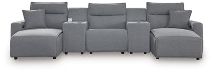 Modmax II - Reclining Sectional - Salt And Pepper