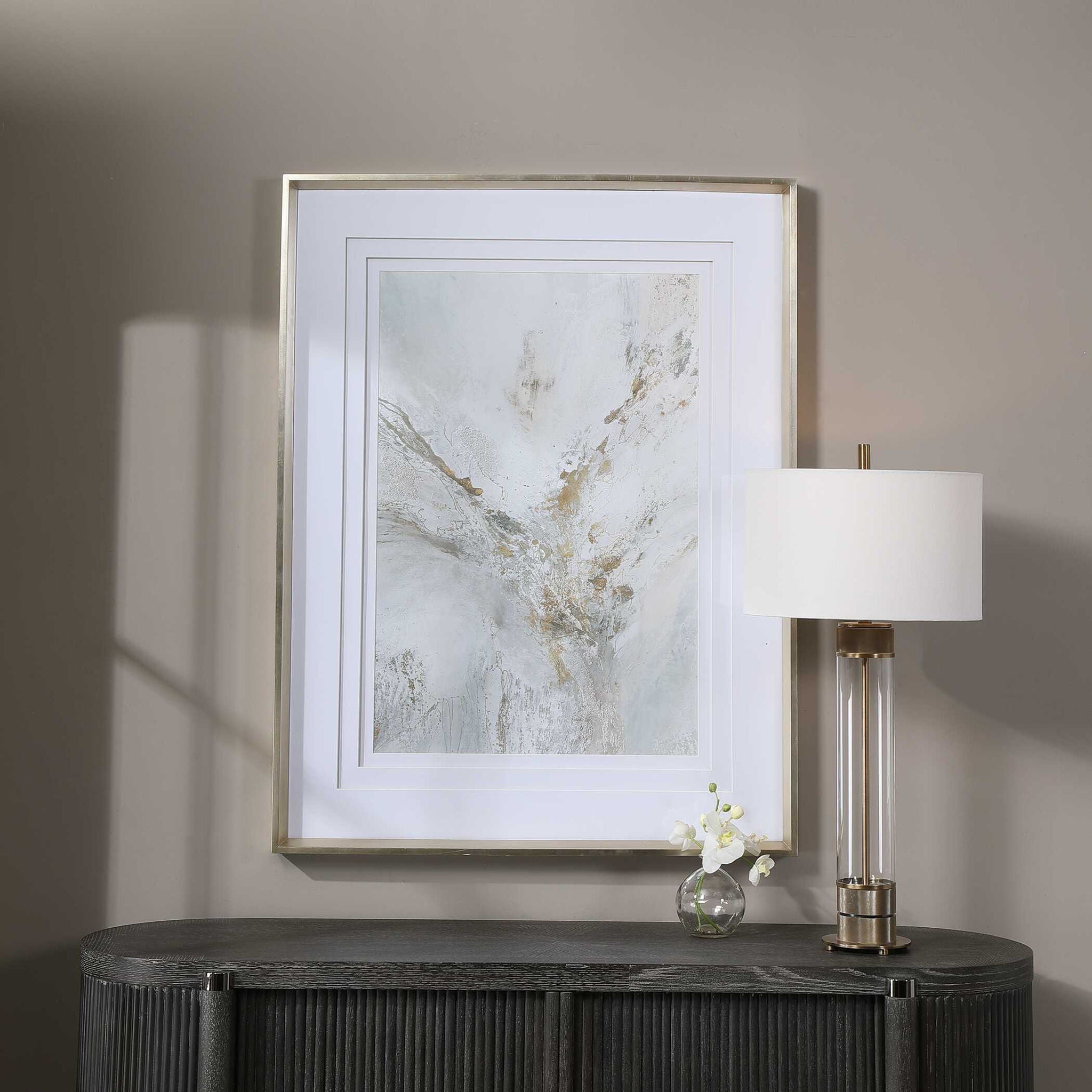 Ethos - Framed Abstract Print - Gold