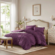 Mia - 2 Piece Twin/Twin Long Comforter Set - Purple