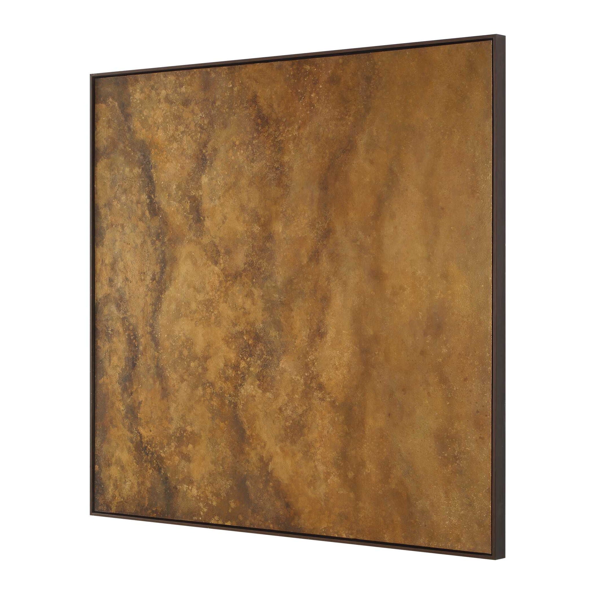 Burn - Hand Painted Canvas - Brown / Woodtone