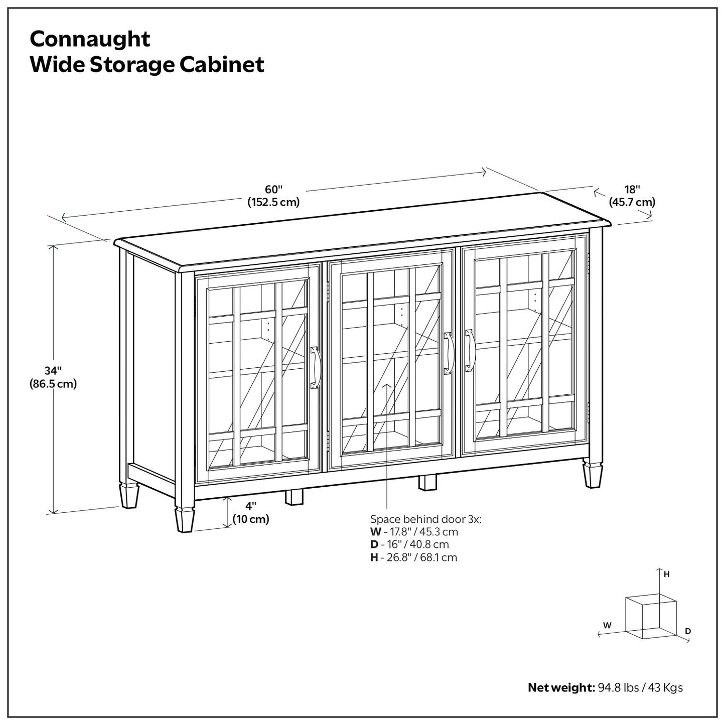 Connaught - Traditional Buffet Cabinet