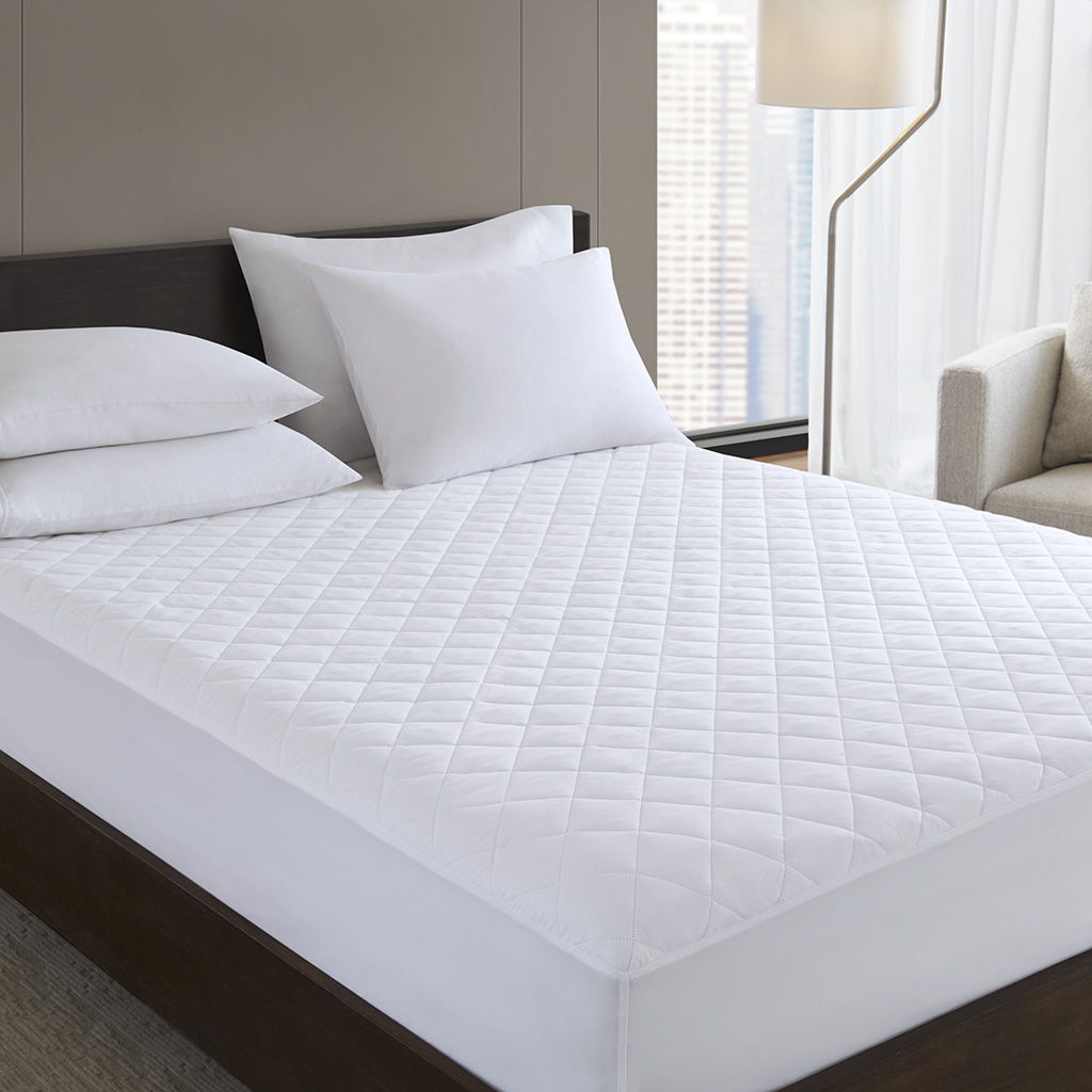 Microfiber Essential Waterproof - Queen Waterproof Mattress Pad - White