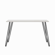Writing Desk With Hairpin Legs For Study Or Work - White Oak