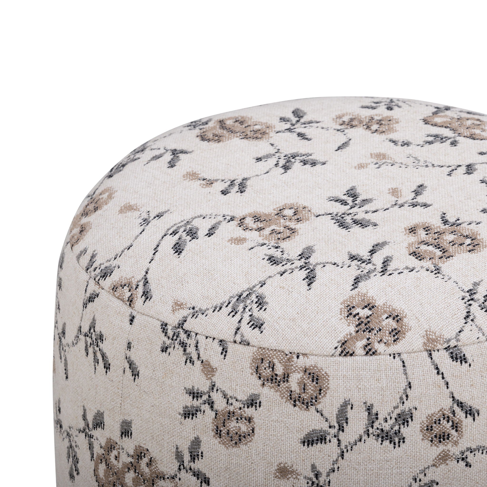 Bisou - Floral Jacquard Ottoman